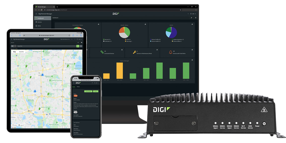 Digi TX54 and Digi Remote Manager